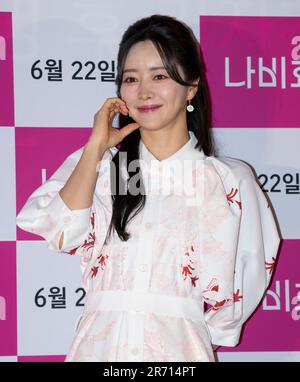 Séoul, Corée du Sud. 9th juin 2023. L'actrice sud-coréenne Hong Soo-ah, photocall pour le film "l'effet papillon" conférence de presse à Séoul, Corée du Sud sur 9 juin 2023. Le film s'ouvre sur 22 juin. (Photo de Lee Young-ho/Sipa USA) crédit: SIPA USA/Alay Live News Banque D'Images