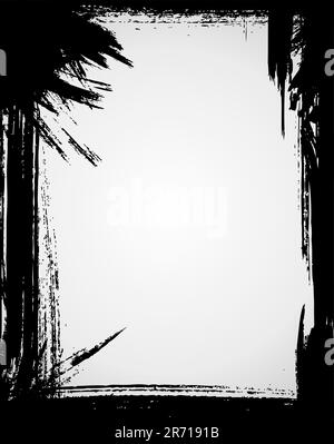 Cadre de couleur noire. Illustration de Vecteur