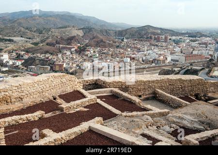 Espagne. Région de Murcie. Lorca. paysage Banque D'Images