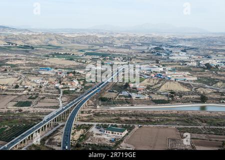 Espagne. Région de Murcie. Lorca. paysage Banque D'Images