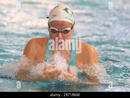 Rennes, France. 12th juin 2023. Adèle Blanchetière, chaleur 200 M coup de sein pendant les Championnats de natation d'élite française sur 12 juin 2023 à Rennes, France - photo Laurent Lairys/DPPI crédit: DPPI Media/Alamy Live News Banque D'Images