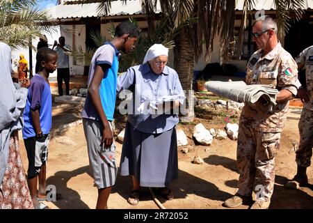 Djibouti. Ali Sabieh. La vie dans la mission catholique Banque D'Images