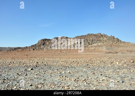 Djibouti. Région du lac Abbe. paysage Banque D'Images