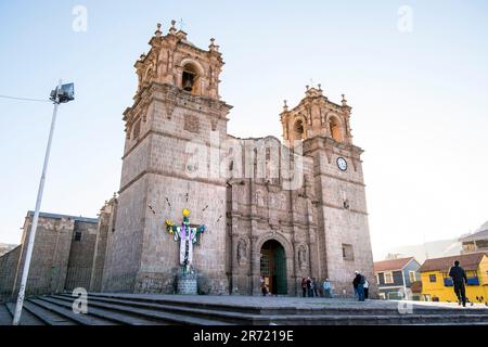 Basilique Catedral de san carlos borromeo. cathédrale de puno. pérou Banque D'Images