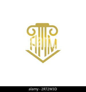 AM lettres abstraites logo Monogram, Vector Business, avocat logo element.EPS 10 Illustration de Vecteur