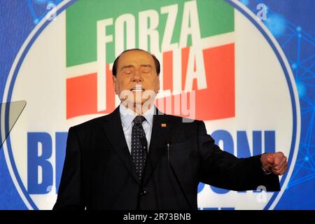 Italie. 13th juin 2023. Silvio Berlusconi, homme politique et entrepreneur italien, quatre fois Premier ministre, est mort sur 12 juin 2023, à l'âge de 86 ans. Itlaly, le 12 juin 2023. (Photo par Vincenzo Izzo/Sipausa) crédit: SIPA USA/Alay Live News Banque D'Images