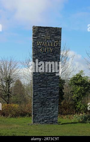 La ville fortifiée de Derry en Irlande du Nord Banque D'Images