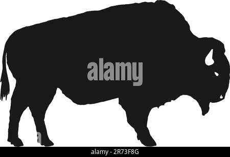 Vecteur de silhouette d'animal Bull Illustration de Vecteur