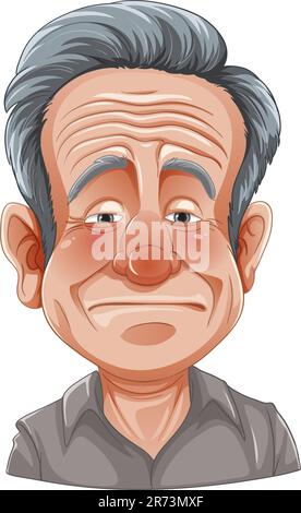 Bangkok, Thaïlande 25 mai 2023. Caricature de Robin Williams illustration Illustration de Vecteur