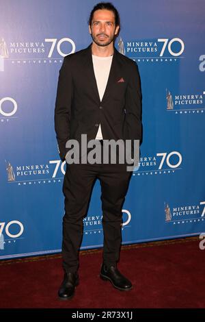 Rome, Italie. 12th juin 2023. Marco Bocci participe au tapis rouge de la fête anniversaire 70th de Minerva Pictures au Palazzo Brancaccio. Crédit : SOPA Images Limited/Alamy Live News Banque D'Images