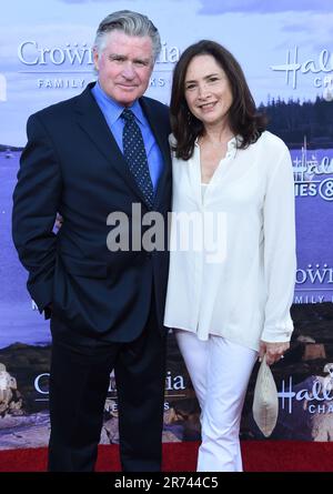 Beverly Hills, États-Unis. 12th juin 2023. L'acteur Treat Williams, une star de la télévision, de la scène et du film, est décédé aujourd'hui dans un accident de moto dans le Vermont à l'âge de 71 ans. 27 juillet 2016 Beverly Hills, CA Treat Williams & PAM Van Sant Hallmark Channel été 2016 soirée TCA tenue dans une résidence privée. © Lisa OConnor/AFF-USA.com crédit: AFF/Alamy Live News Banque D'Images
