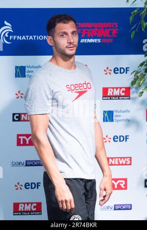 Rennes, France. 12th juin 2023. Léon Marchand participe aux Championnats nationaux de natation français 2023 à Rennes, France sur 12 juin 2023. Photo d'Aurore Marechal/ABACAPRESS.COM crédit: Abaca Press/Alay Live News Banque D'Images