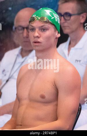 Rennes, France. 12th juin 2023. Léon Marchand participe aux Championnats nationaux de natation français 2023 à Rennes, France sur 12 juin 2023. Photo d'Aurore Marechal/ABACAPRESS.COM crédit: Abaca Press/Alay Live News Banque D'Images