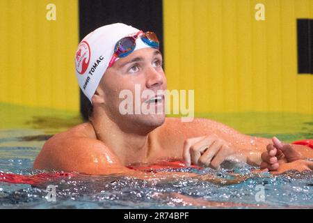 Rennes, France. 12th juin 2023. Mewen Tomac participe aux Championnats nationaux de natation français 2023 à Rennes, France sur 12 juin 2023. Photo d'Aurore Marechal/ABACAPRESS.COM crédit: Abaca Press/Alay Live News Banque D'Images