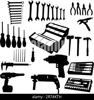 ensemble d'outils - vecteur Illustration de Vecteur