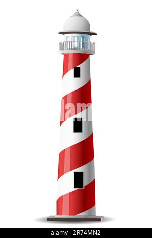 Illustration de light house sur fond blanc Illustration de Vecteur