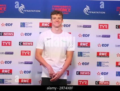 Rennes, France. 12th juin 2023. Leon Marchand, gagnant 200 M freestyle lors des Championnats de natation de l'élite française sur 12 juin 2023 à Rennes, France - photo Laurent Lairys/DPPI crédit: DPPI Media/Alamy Live News Banque D'Images