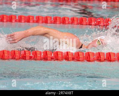 Rennes, France. 12th juin 2023. Anastasiia Kirpichnikova, finale 1500 M libre lors des Championnats de natation d'élite français sur 12 juin 2023 à Rennes, France - photo Laurent Lairys/DPPI crédit: DPPI Media/Alamy Live News Banque D'Images