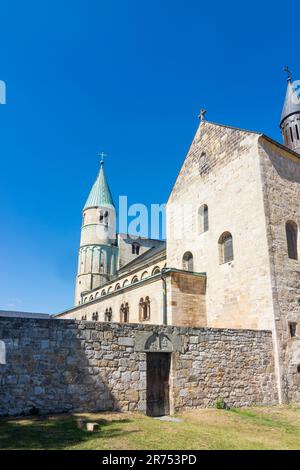 Quedlinburg, église Stiftskirche St. Cyriakus dans le hameau de Gernrode à Harz, Saxe-Anhalt, Allemagne Banque D'Images