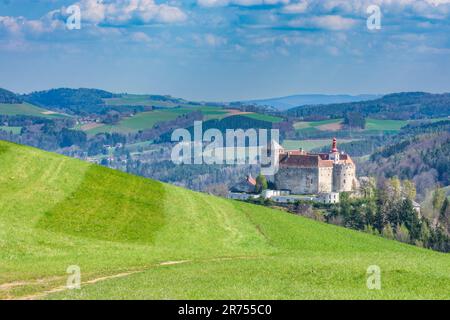 Krumbach, Château de Krumbach, zone Bucklige Welt à Wiener Alpen / Alpes de Vienne, Basse-Autriche, Autriche Banque D'Images