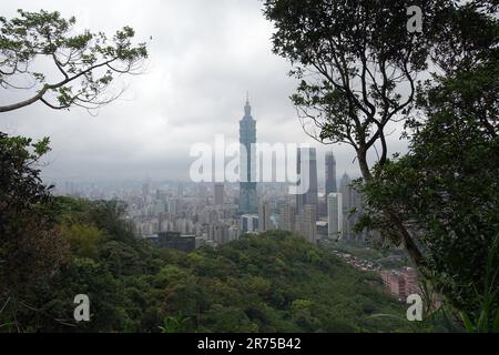 Vue sur la capitale Taipei, Taiwan, Taipeh Banque D'Images