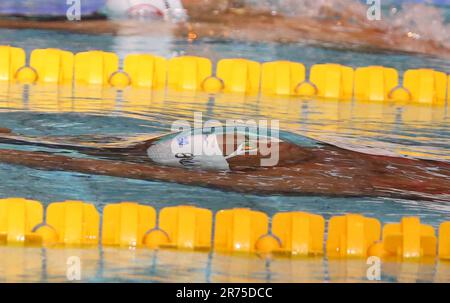 Rennes, France. 11th juin 2023. Yohann Ndoye-Brouard des DAUPHINS d'ANNECY finale 100 M dos lors des Championnats de natation de l'élite française sur 11 juin 2023 à Rennes, France. Photo de Laurent Lairys/ABACAPRESS.COM crédit: Abaca Press/Alay Live News Banque D'Images