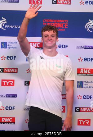 Rennes, France. 11th juin 2023. Leon Marchand des DAUPHINS TOULOUSE OEC Podium 200 M NL pendant les Championnats de natation de l'élite française sur 11 juin 2023 à Rennes, France. Photo de Laurent Lairys/ABACAPRESS.COM crédit: Abaca Press/Alay Live News Banque D'Images