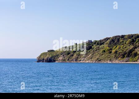 Vue sur Durlston Head, Swanage, Dorset, Royaume-Uni Banque D'Images