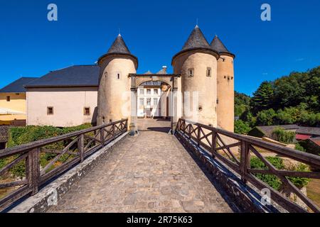 Château de Bourglinger, Junglinger, Grand-Duché de Luxembourg Canton de Grevenmacher, Benelux, pays du Benelux, Luxembourg Banque D'Images