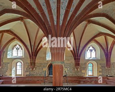 Maison de section dans le monastère d'Eberbach près d'Eltville sur le Rhin, vallée du Rhin, Rheingau, Hesse, Allemagne Banque D'Images