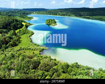 Lac d'Ilay, Jura, Bourgogne-Franche-Comté, France Banque D'Images