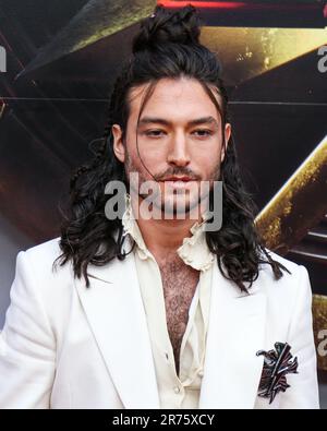 HOLLYWOOD, LOS ANGELES, CALIFORNIE, Etats-Unis - JUIN 12 : l'acteur américain Ezra Miller arrive à la première de Warner Bros à Los Angeles. « The Flash » au TCL Chinese Theatre IMAX on 12 juin 2023 à Hollywood, Los Angeles, Californie, États-Unis. (Photo par image Press Agency) Banque D'Images