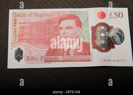 Billets de banque britanniques. Argent £50 livres de billets en espèces au Royaume-Uni, Sterling,50 Banque D'Images