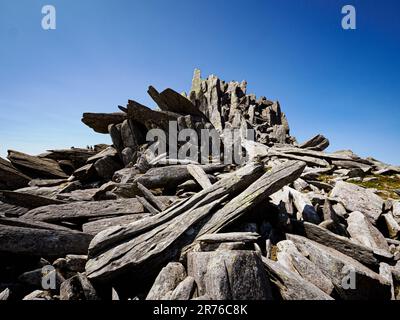 Castell y Gwynt le château du vent sur la chaîne de Glyderau à Eryri Snowdonia, au nord du pays de Galles, au Royaume-Uni Banque D'Images