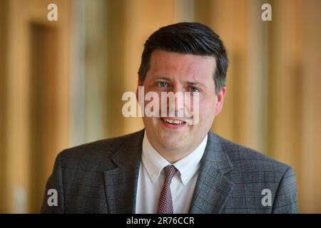 Edinburgh, Écosse, Royaume-Uni, 13 juin 2023. Jamie Hepburn au Parlement écossais. credit sst/alamy nouvelles en direct Banque D'Images