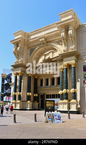 Entrée au centre commercial Caesars Forum Shops Las Vegas Nevada USA Banque D'Images