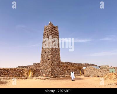 Mauritanie, région d'Adrar, Ouadane, vieille ville Banque D'Images