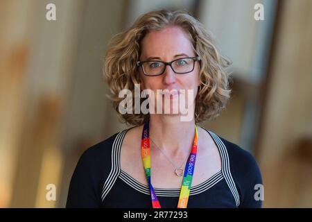 Edinburgh, Écosse, Royaume-Uni, 13 juin 2023. Lorna Slater au Parlement écossais. credit sst/alamy nouvelles en direct Banque D'Images