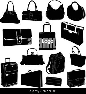 jeu de sacs différents - vecteur Illustration de Vecteur