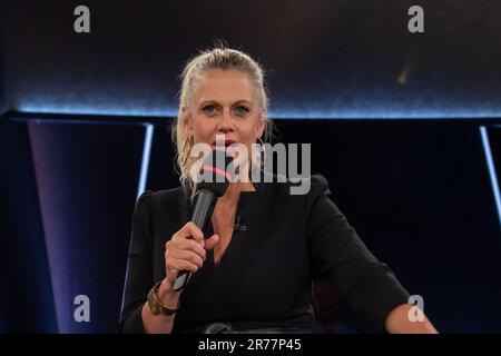 Barbara Schöneberger BEI der Aufzeichnung der 'NDR Talk Show' im NDR Fernsehstudio Lokstedt. Hambourg, 09.06.2023 Banque D'Images