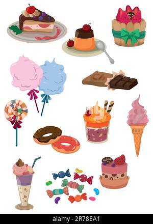 icône candy de dessin animé Illustration de Vecteur
