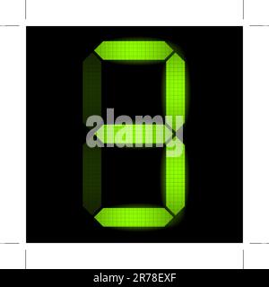 Numéro trois - numérique vérifier mon portefeuille pour d'autres nombres de l'ensemble Illustration de Vecteur