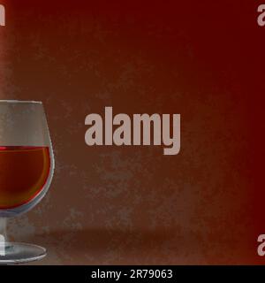 Abstract illustration avec verre sur grunge background Illustration de Vecteur