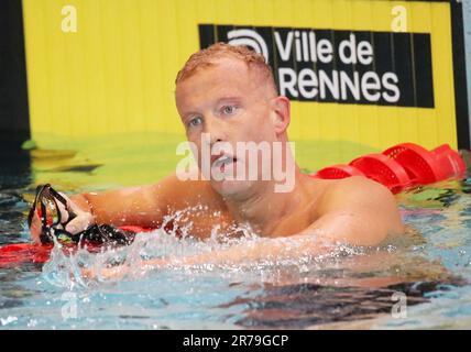 Rennes, France. 13th juin 2023. Damien Joly, 800m freestyle pendant les Championnats de natation d'élite française sur 13 juin 2023 à Rennes, France - photo Laurent Lairys/DPPI crédit: DPPI Media/Alamy Live News Banque D'Images