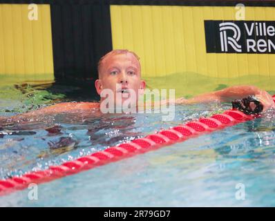 Rennes, France. 13th juin 2023. Damien Joly, 800m freestyle pendant les Championnats de natation d'élite française sur 13 juin 2023 à Rennes, France - photo Laurent Lairys/DPPI crédit: DPPI Media/Alamy Live News Banque D'Images