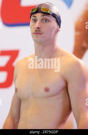 Rennes, France. 13th juin 2023. Maxime Groussset lors des Championnats de natation d'élite française sur 13 juin 2023 à Rennes, France - photo Laurent Lairys/DPPI crédit: DPPI Media/Alamy Live News Banque D'Images