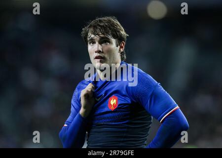 Le Français Alexis Palisson en action contre l'Angleterre lors du quart de finale 2 du match de la coupe du monde de Rugby 2011, Eden Park, Auckland, Nouvelle-Zélande, samedi, 08 octobre 2011. Banque D'Images