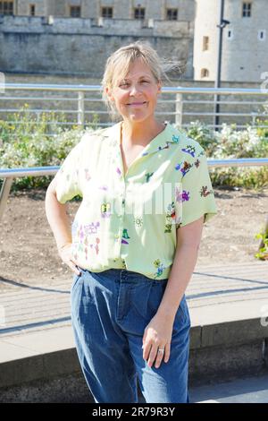 Mel Giedroyc lors d'un appel photo à la Tour de Londres pour les joyaux de la Couronne, une nouvelle comédie du West End. Date de la photo: Mercredi 14 juin 2023. Banque D'Images