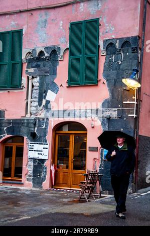 Monterossa al Mare à Cinque Terre, Italie. Banque D'Images