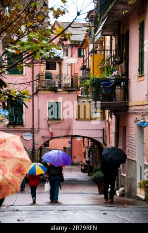 Monterossa al Mare, Cinque Terre sur la Riviera italienne, Italie. Banque D'Images